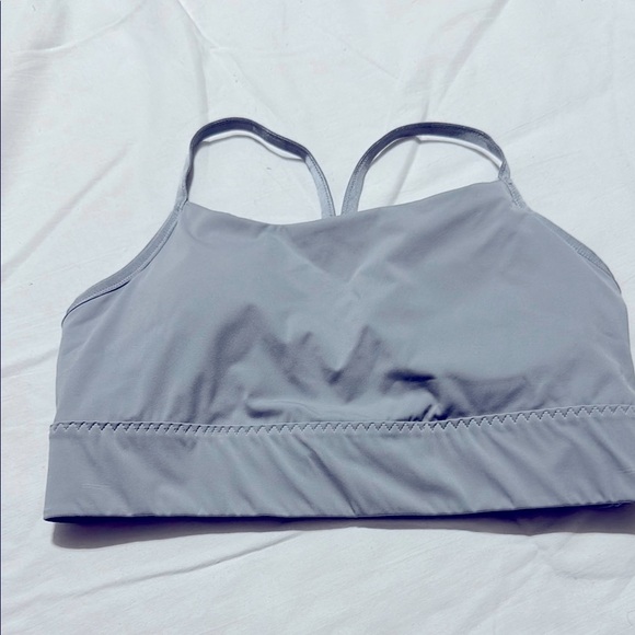 Athleta Gray Padded Sports Bra Small - Picture 1 of 5